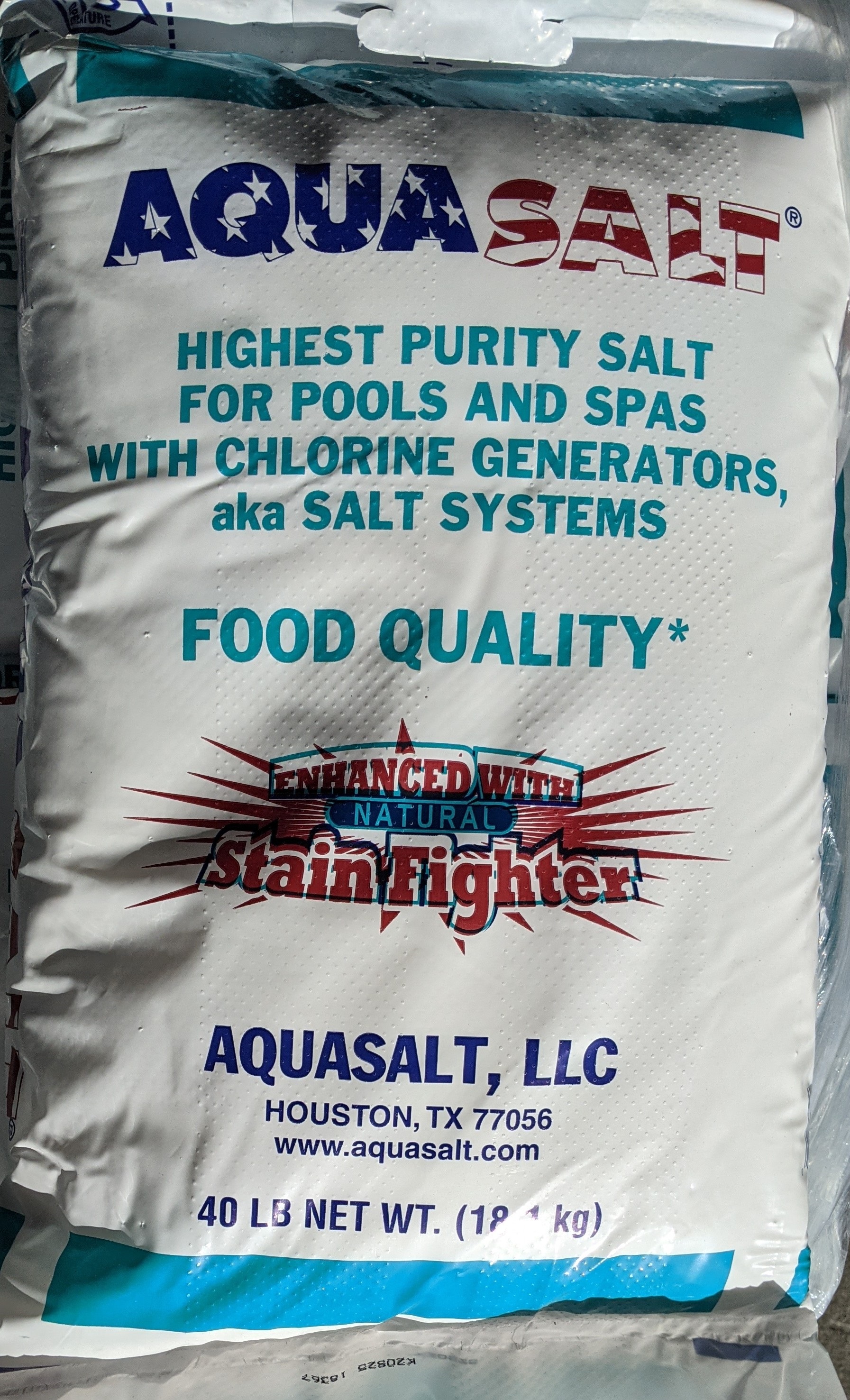 Pool Salt 40 lb Bag- Pallet Of 63 - BULK/SERVICE CHEMICALS
